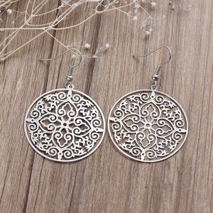 Copper Filigree Earrings